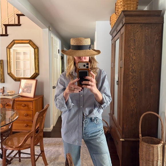 Stylish Vintage Sunni SanFransco Straw Hat with Black Band main image 7
